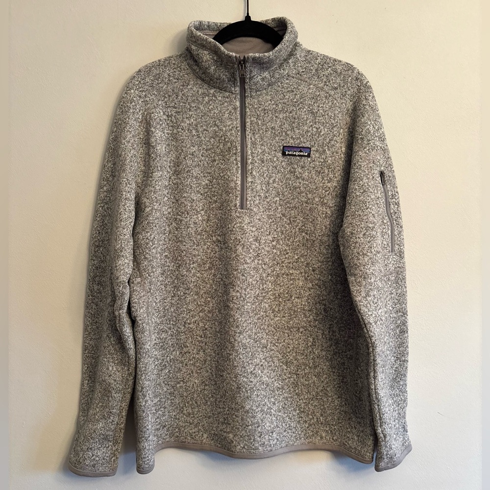 Patagonia Heathered Gray Fleece Pullover